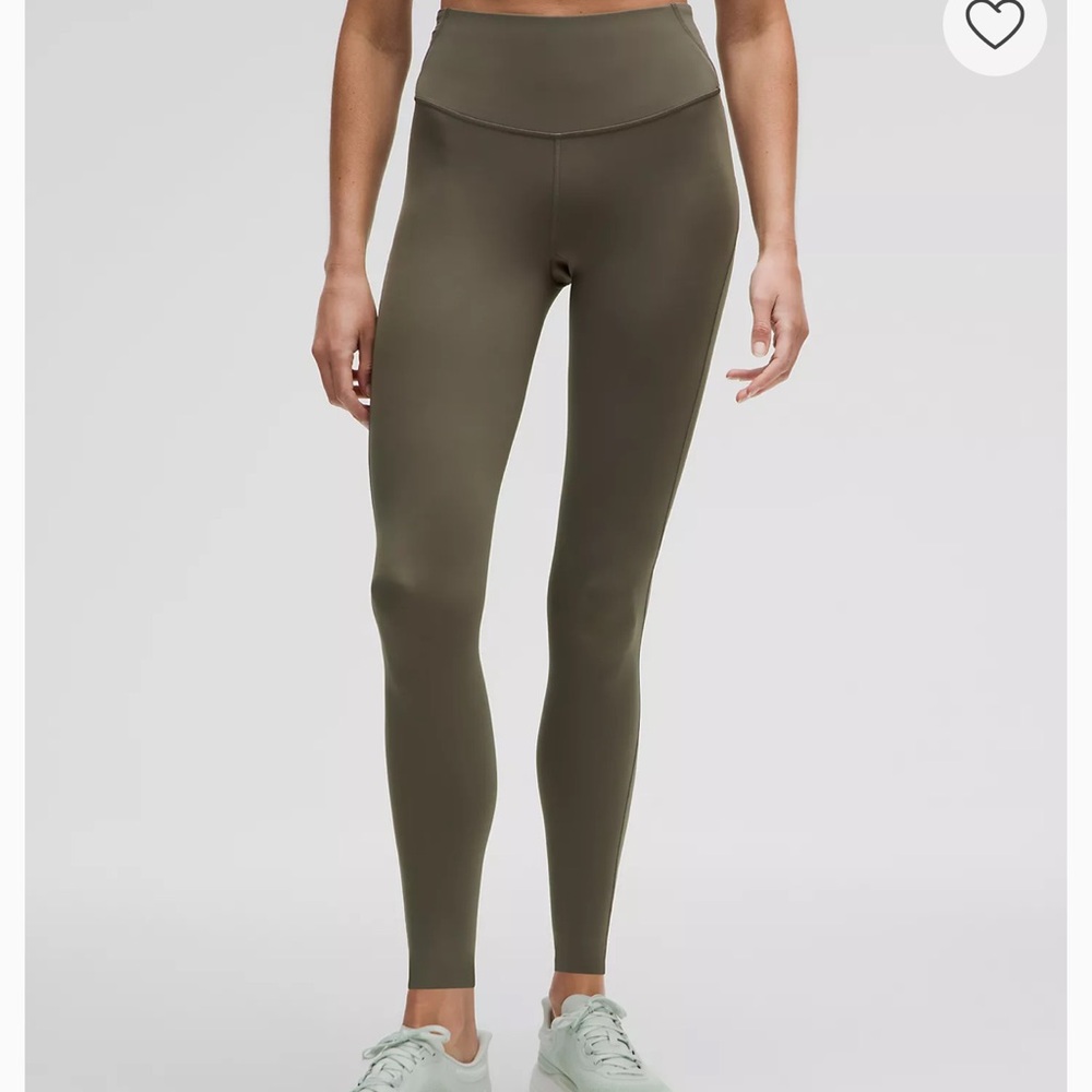 Lululemon Base Pace High-Rise Leggings in army green